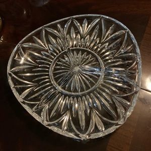 Marquise Waterford Crystal 3 Part Serving Plate